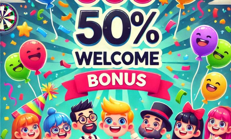 پاداش خوشامدگویی 50%